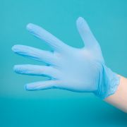 Перчатки нитриловые неопудр голубые XL 1/100шт